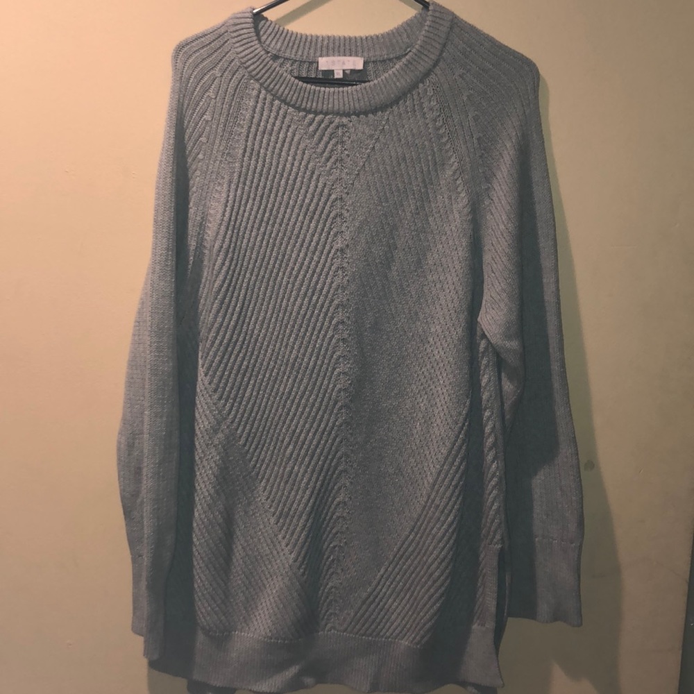1. State gray sweater